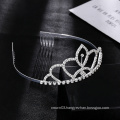 Hot Sell Crystal Wedding Hair Jewelry Tiara Crown Combs